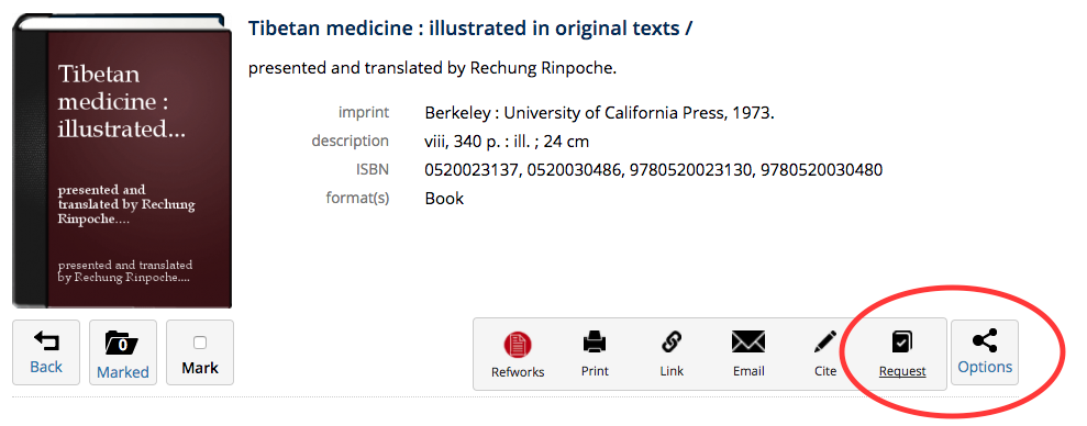 image showing request buttom