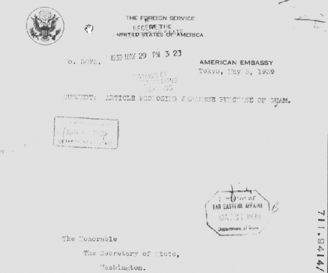 Screenshot of Japan - Records of the US Department of State Relating to Political and Commercial Relations