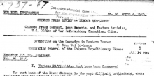 Screenshot of the top third of a Chinese Press Review Sunday Supplement from March 4, 1945