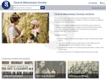 Screenshot of the Church Missionary Society Archive