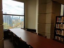 photo of a study space in the East Asian Library