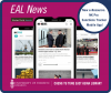 Image of the mobile app displaying three interface screens featuring the NK Pro and NK News mobile application, which includes news feeds related to North Korea. The image includes the Scholars Portal Journal logo and the Cheng Yu Tung East Asian Library at the University of Toronto Libraries logos in white text on a magenta-coloured background. Image credit from NK News.